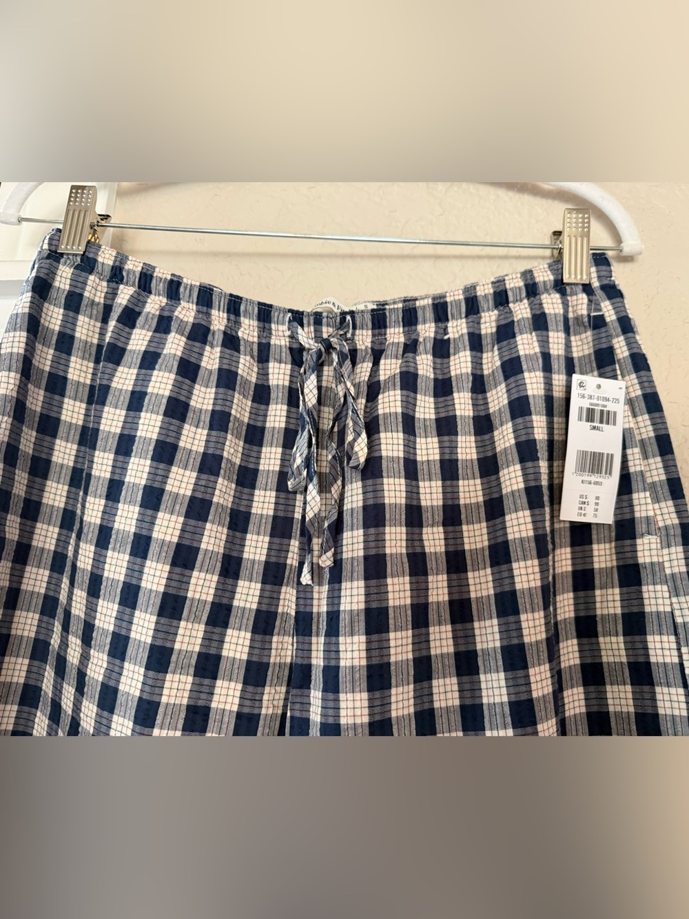 NWT Abercrombie & Fitch Convertible Seersucker Balloon Pull On Pant (S) - Picture 6 of 8